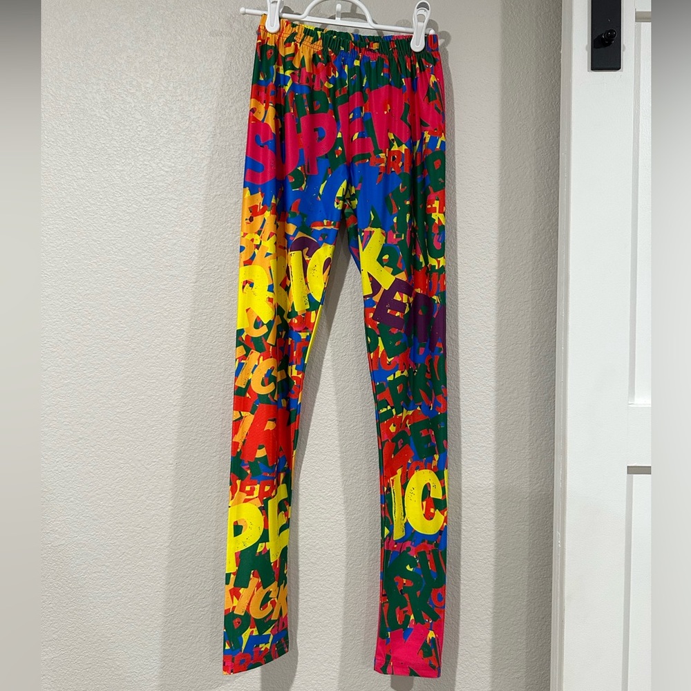 Young Bucks Superkick Women’s Leggings Size Medium AEW Pro-Wrestling